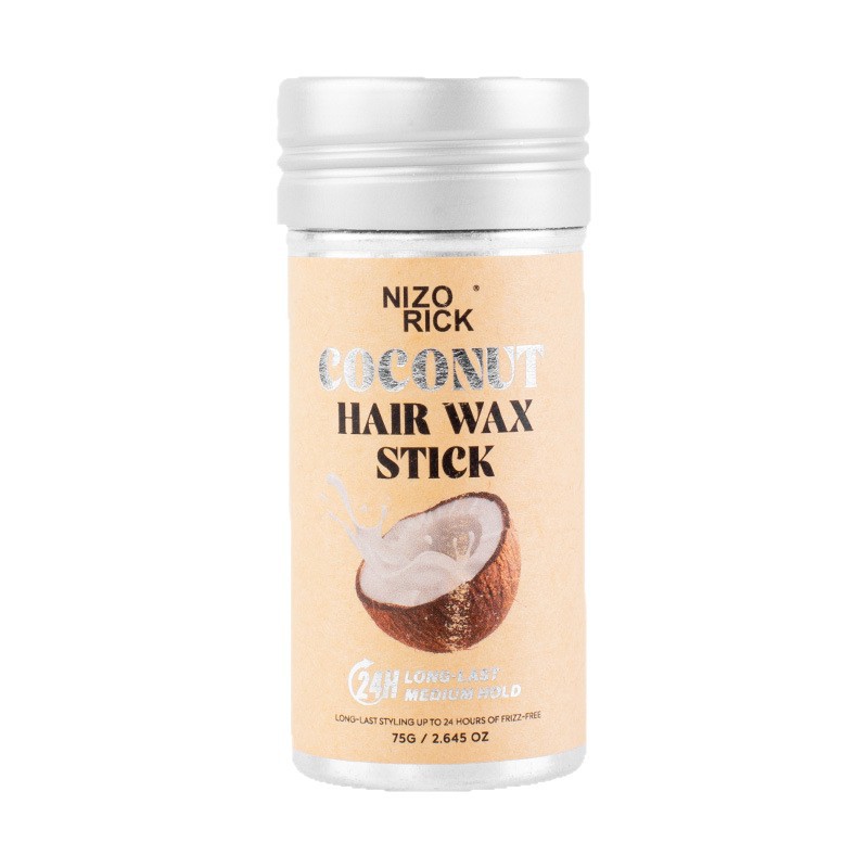 Natural Coconut Oil Hair Wax Stick for Men & Women - 75g Styling Stick