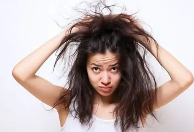 Messy hairstyle