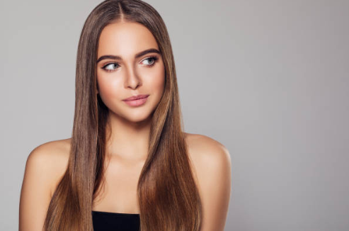 Hair styled with hair wax stick